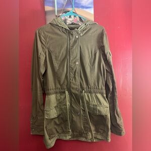 Hollister Olive Green Hooded Woman’s Jacket
